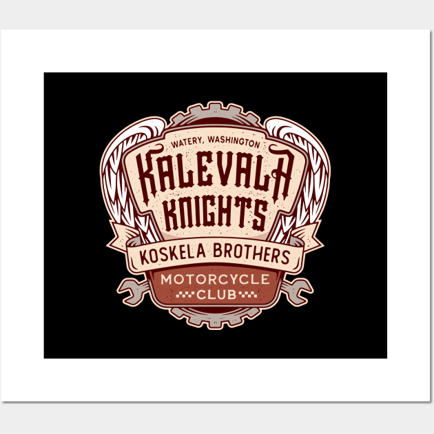 Watery Kalevala Knights Emblem Wall Art by Lagelantee
